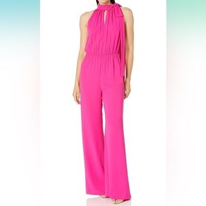 Amanda Uprichard Women's Mallory Jumpsuit pink XS tie